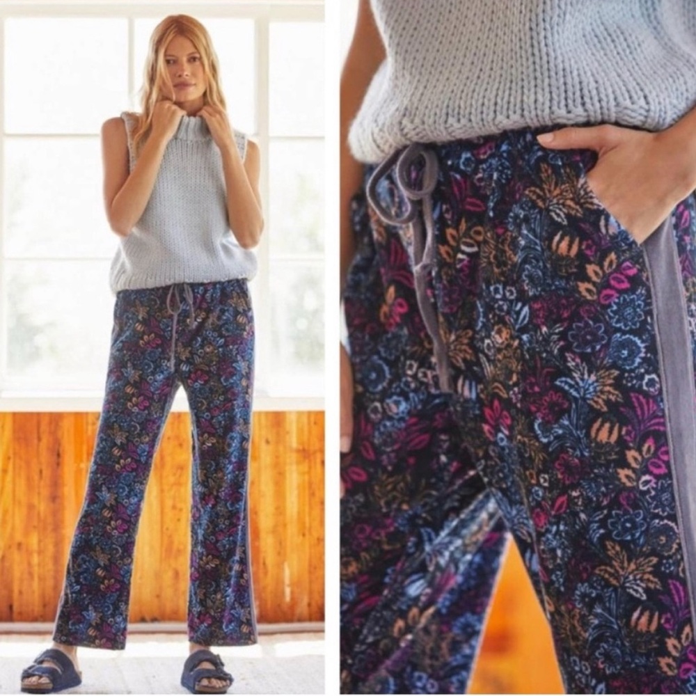 Anthropologie Multicolor Floral Joggers - Picture 2 of 5
